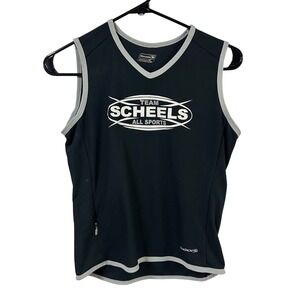 Sugoi‎ Cycling Jersey Womens Small Sleeveless Team Scheels Black Bike Running